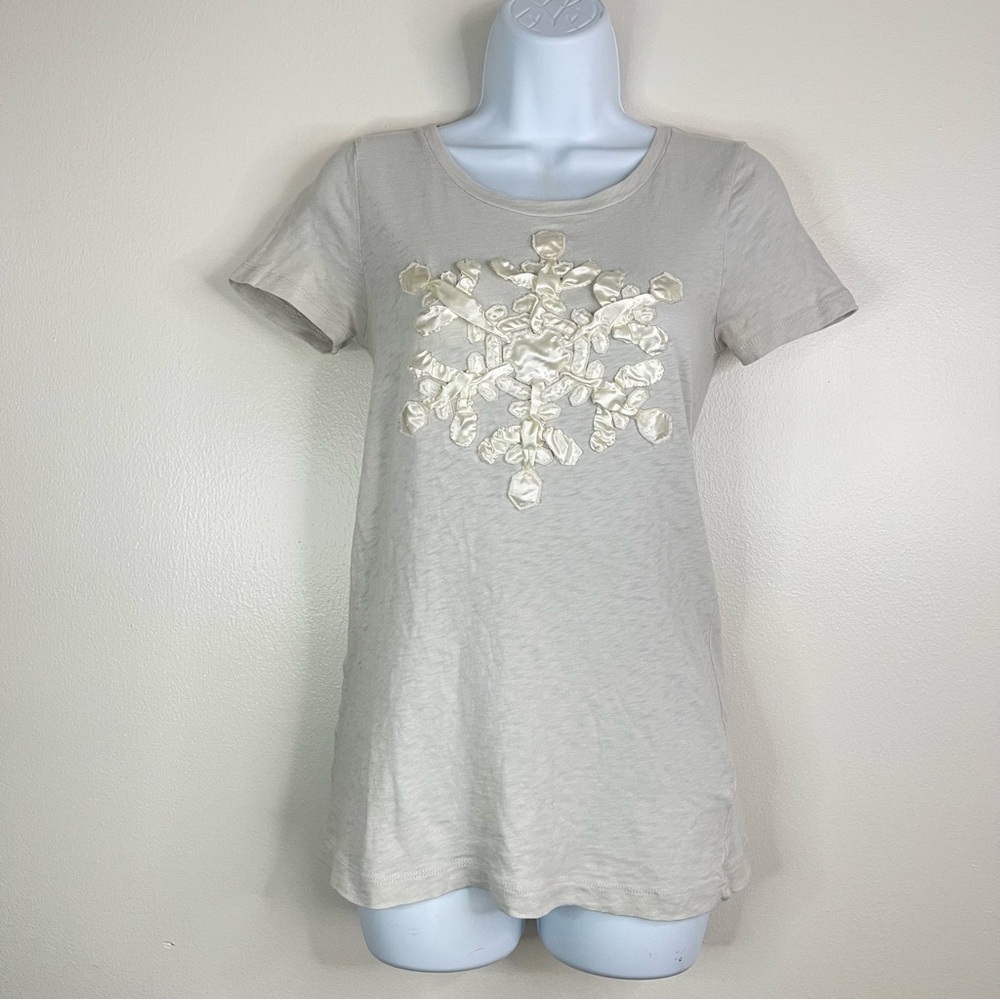J.Crew Embroidered T-Shirt